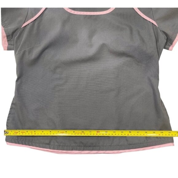 URBANE SCRUBS Short Sleeve Scrub Top Medium (41"42") Grey Nurse Uniforms Medical - Picture 9 of 12
